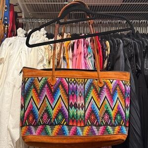 Colorful Patterned Tote Bag